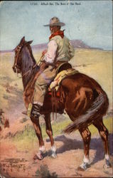 Alkali Ike, The Boss of the Heard Cowboy Western Postcard Postcard