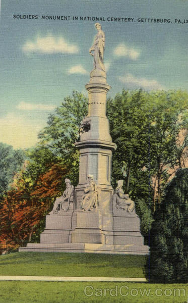 Soldiers Monument In National Cemetery Gettysburg, PA