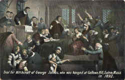 Trial For Witchcraft Of George Jacobs Salem, MA Postcard Postcard