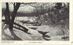 The Frozen Brook North Conway, NH Postcard Postcard