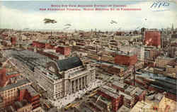 Birds Eye View Business Direct Of Chicago Illinois Postcard Postcard