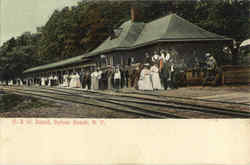 O. & W. Depot Postcard