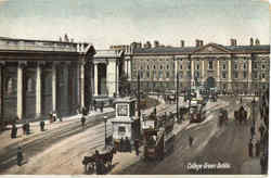 College Green Dublin Postcard