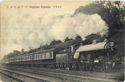 L. B. &. S. C. R. Brighton Express Postcard