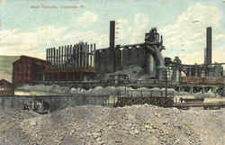 Blast Furnaces Duquesne, PA Postcard Postcard