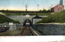 St. Clair Tunnel Port Huron, MI Postcard Postcard