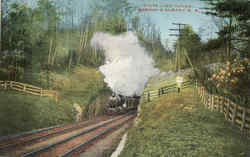 State Line Tunnel Boston & Albany R. R Trains, Railroad Postcard Postcard