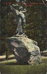 Sacajawea Statue, City Park Postcard