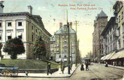 Morrison Street Post Office And Hotel Portland Postcard