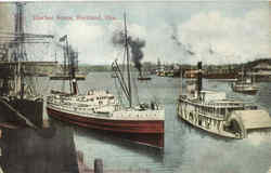 Harbor Scene Portland, OR Postcard Postcard