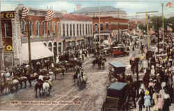 Street Scene Frontier Day Postcard