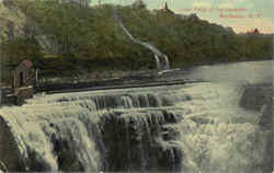 Lower Falls Of The Genesee Rochester, NY Postcard Postcard