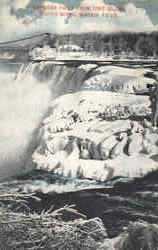 American Falls From Goat Island Postcard