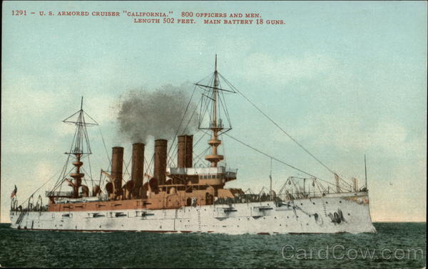 1291 - U. S. armored cruiser 