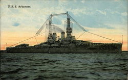 USS Arkansas Postcard