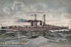 U.S. Battle Ship North Dakota Battleships Postcard Postcard