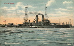 USS Idaho on the Water Postcard