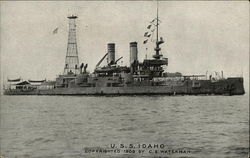 U.S.S. Idaho Battleships Postcard Postcard