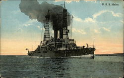 U.S.S. Idaho Battleships Postcard Postcard