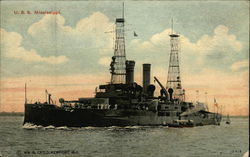 U.S.S. Mississippi Battleships Postcard Postcard