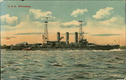 U.S.S. Minnesota Postcard