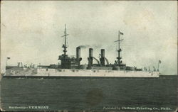 Battleship Vermont Postcard