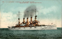 U.S. Battleship Louisiana Postcard