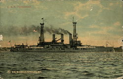 U.S.S. Connecticut Postcard