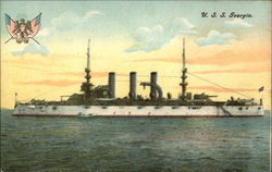 U.S.S. Georgia Postcard