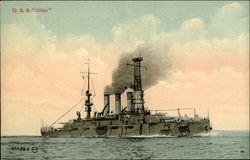 USS Ohio on the Water Postcard