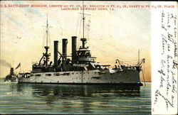 US Battleship "Missouri" Postcard