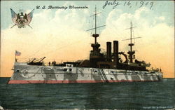 U.S. Battleship Wisconsin Battleships Postcard Postcard