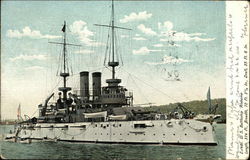 E-1491. U. S. Battleship "Alabama" Battleships Postcard Postcard