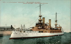 1279 - U. S. battleship "Kentucky" Postcard