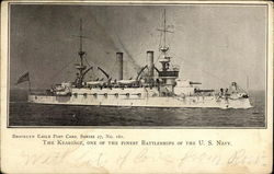 The Kearsage, One of the Finest Battleships of the U.S. Navy Postcard