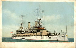 8197. U.S.S. Kearsarge Battleships Postcard Postcard