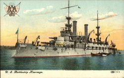 U.S. Battleship Kearsage Postcard