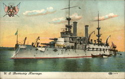 U.S. Battleship Kearsage Postcard