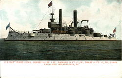 US Battleship Iowa Battleships Postcard Postcard