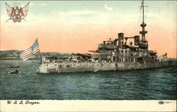 U.S.S. Oregon Postcard