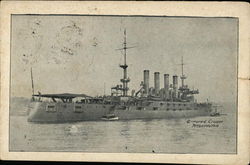 Armored Cruiser Washington Ships Postcard Postcard