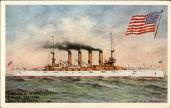 Cruiser Washington Ships Postcard Postcard