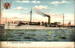 U.S. Dynamite Cruiser Vesuvius Ships Postcard Postcard