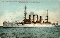 1285 - U. S. armored cruiser "Tennessee." Postcard