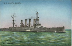 U.S.S. Dakota Postcard