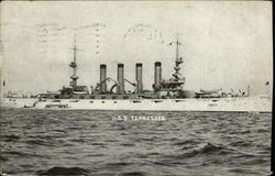 U.S.S. Tennessee Postcard