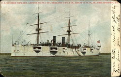 US Cruiser "Newark" Ships Postcard Postcard