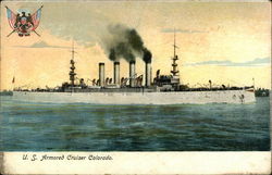 US Armored Cruiser Colorado Ships Postcard Postcard