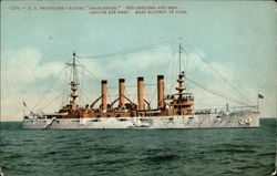 U.S. Protected Cruiser Charleston Postcard