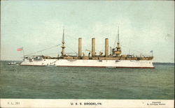 U.S.S. Brooklyn Postcard